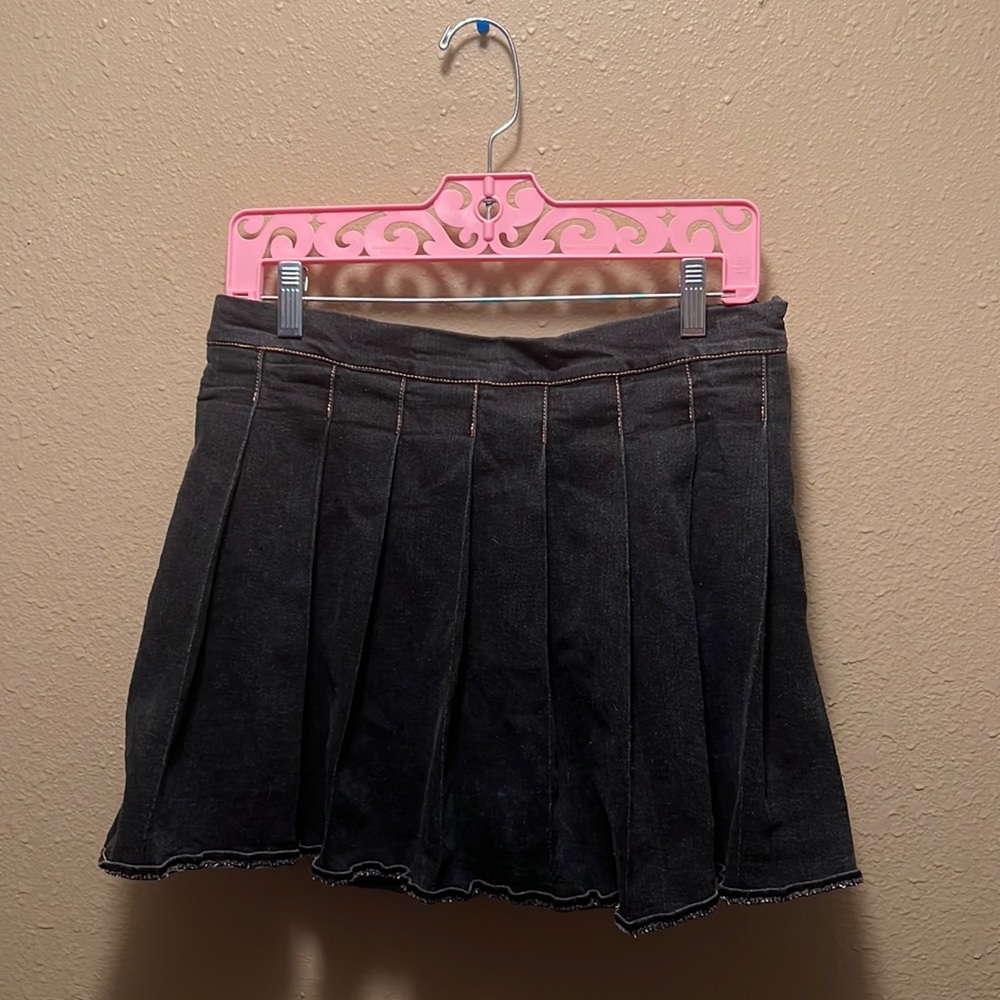Gently, worn Wildcat denim, pleated skirt, size large